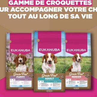 Croquettes Eukanuba Sans Céréales Adulte (petites/moyennes races)